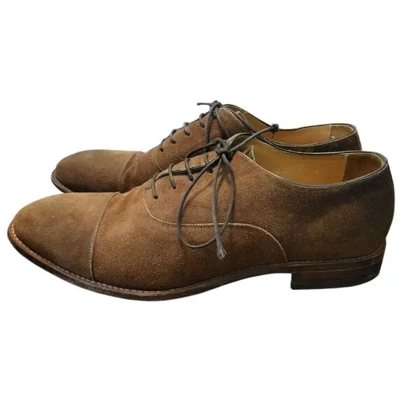 Beckett Simonon Dean Chestnut Suede Mens Oxfords Size 11.5